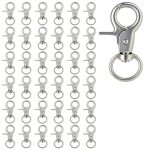 Trigger Snap Hooks SHENLIU 36PCS Swivel 2.32" x 0.82" for Pet Cages-0