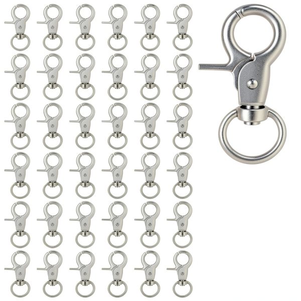 Trigger Snap Hooks SHENLIU 36PCS Swivel 2.32" x 0.82" for Pet Cages-0
