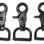 1" Gun Metal Black Nickel Trigger Scissor Snaps 4 pack-0