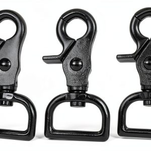 1" Gun Metal Black Nickel Trigger Scissor Snaps 4 pack-0