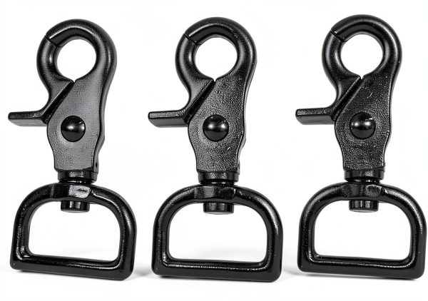 1" Gun Metal Black Nickel Trigger Scissor Snaps 4 pack-0