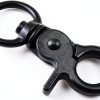 heyous 4pcs Zinc Alloy Trigger Snap Hooks 48mm Black Swivel Clips-1