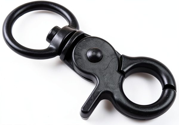 heyous 4pcs Zinc Alloy Trigger Snap Hooks 48mm Black Swivel Clips-1