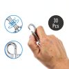 Swivel Snap Hooks JIEYAO 30pcs Heavy Duty Dog Leash Clips 360°-1