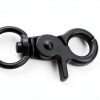heyous 4pcs Zinc Alloy Trigger Snap Hooks 48mm Black Swivel Clips-2