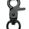 heyous 4pcs Zinc Alloy Trigger Snap Hooks 48mm Black Swivel Clips-0