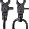 1" Gun Metal Black Nickel Trigger Scissor Snaps 4 pack-1
