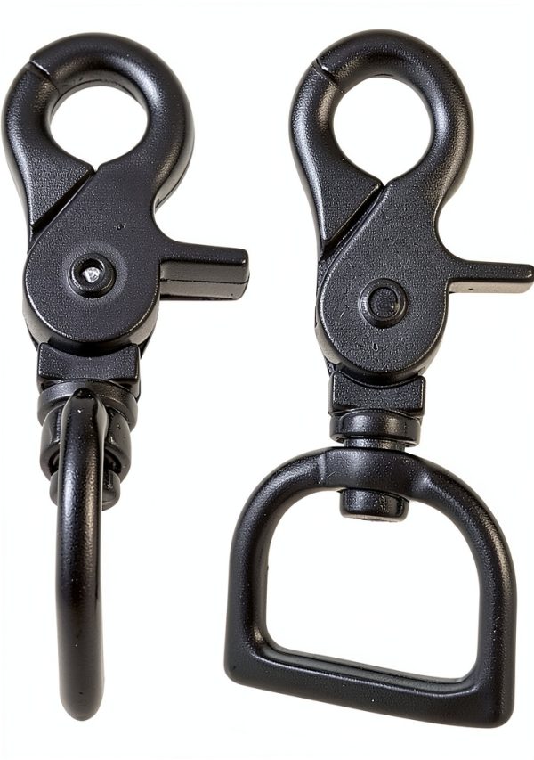 1" Gun Metal Black Nickel Trigger Scissor Snaps 4 pack-1