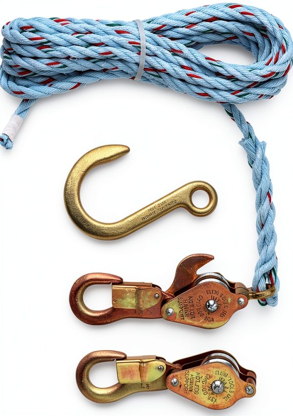 Klein Tools Block and Tackle 1802-30SR Small Gold/Blue Adjustable Snap-0