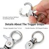 Swivel Snap Hooks 10 Pcs Zinc Alloy Lanyard Clips by Neyauo Heavy Duty-2