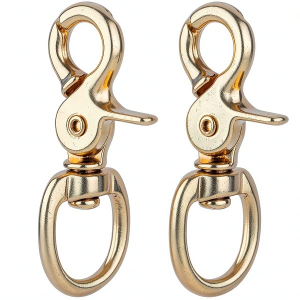 Trigger Snap Hooks Faneta Solid Brass 2-3/4" Duty Swivel (2 Pack)-5