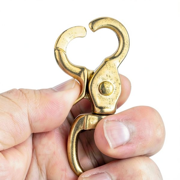 Trigger Snap Hooks Faneta Solid Brass 2-3/4" Duty Swivel (2 Pack)-3