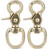 Trigger Snap Hooks Faneta Solid Brass 2-3/4" Duty Swivel (2 Pack)-0