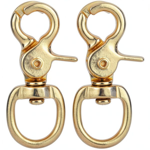 Trigger Snap Hooks Faneta Solid Brass 2-3/4" Duty Swivel (2 Pack)-1