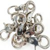 Allazone 12 PCS Trigger Snap Hooks, Lobster Clasp 360 Degree Swivel Spring Buckle Metal Swivel Clips for Pet Cages Chains Keychains Swivel Clip Hooks Lanyard Snap Hook Purse Clip-6