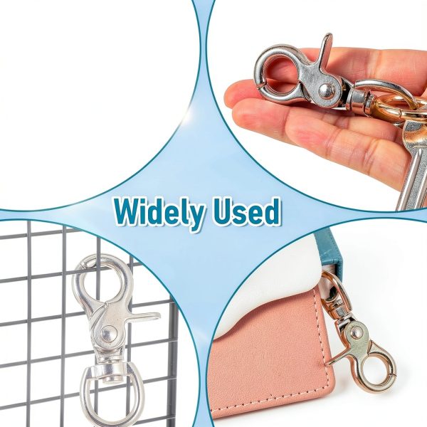 Trigger Snap Hooks 30pcs Swivel Lobster Clasps Steel Meyeyaia 2.32"-3