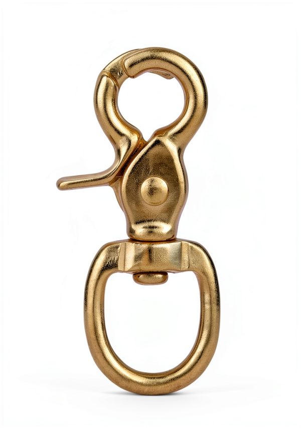 Trigger Snap Hooks Faneta Solid Brass 2-3/4" Duty Swivel (2 Pack)-2