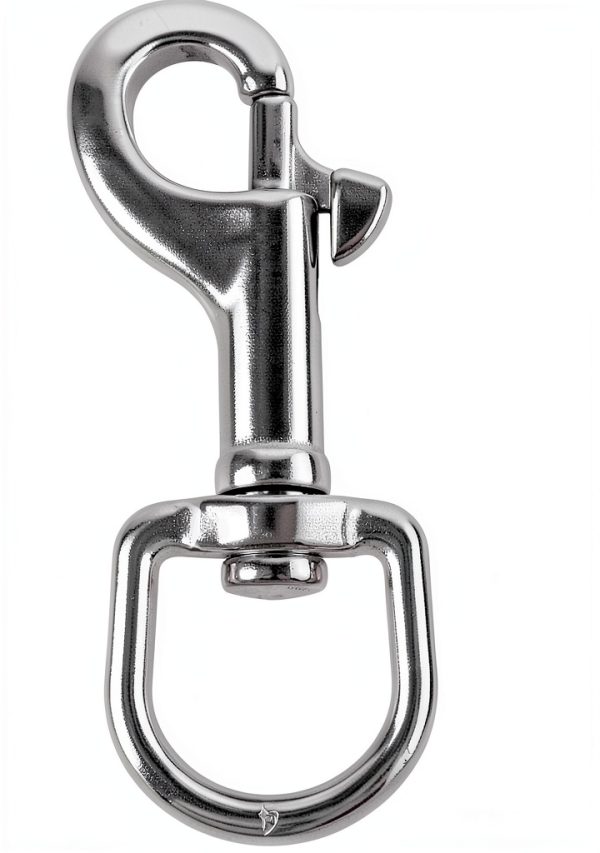 QWORK Swivel Eye Bolt Snap Hook 3-1/2" 316 Stainless Steel 2pcs Silver-5