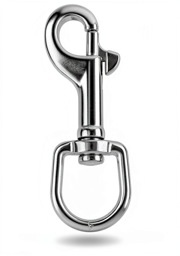QWORK Swivel Eye Bolt Snap Hook 3-1/2" 316 Stainless Steel 2pcs Silver-4