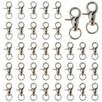 36PCS Trigger Snap Hooks 2.32'' x 0.82'' Heavy Duty Swivel Snap Hooks Metal Clasps Lanyard Clips Durable Trigger Snaps for Pet Cage Key Chains Dog Leash-0