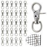 Trigger Snap Hooks 30pcs Swivel Lobster Clasps Steel Meyeyaia 2.32"-0