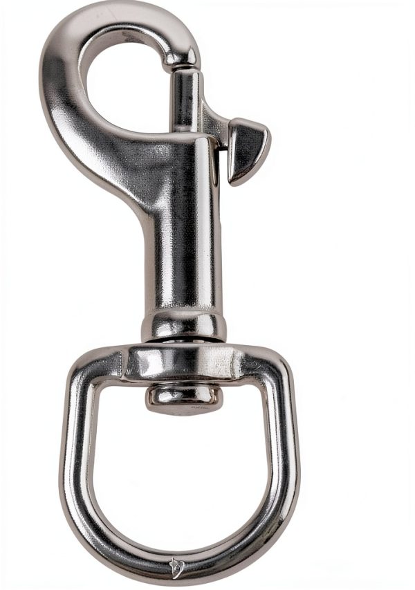 QWORK Swivel Eye Bolt Snap Hook 3-1/2" 316 Stainless Steel 2pcs Silver-0