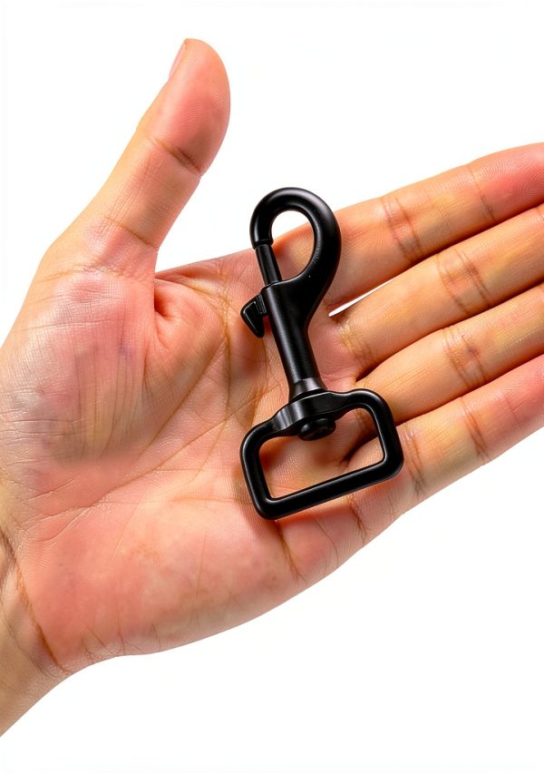 Swivel Clips Snap Hooks Black Duty Dog Leash Clasp Snaps 1in 4pcs-2