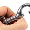 QWORK Swivel Eye Bolt Snap Hook 3-1/2" 316 Stainless Steel 2pcs Silver-2