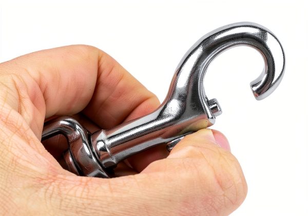 QWORK Swivel Eye Bolt Snap Hook 3-1/2" 316 Stainless Steel 2pcs Silver-2