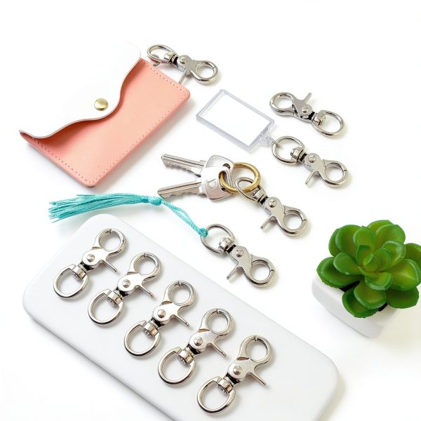Trigger Snap Hooks 30pcs Swivel Lobster Clasps Steel Meyeyaia 2.32"-4