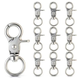 Swivel Snap Hooks 10 Pcs Zinc Alloy Lanyard Clips by Neyauo Heavy Duty-0