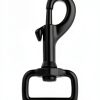 Swivel Clips Snap Hooks Black Duty Dog Leash Clasp Snaps 1in 4pcs-1